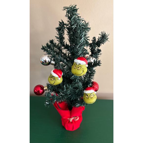 DR SEUSS' THE GRINCH WHO STOLE CHRISTMAS 16INC DECORATED CHRISTMAS TREE NIB - Picture 3 of 6